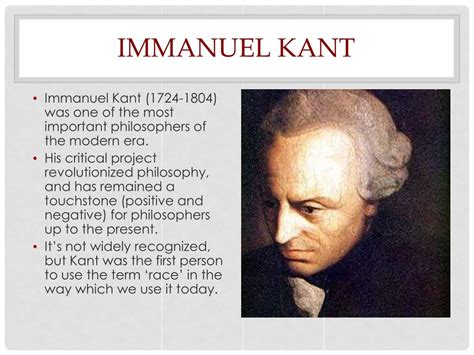 what was immanuel kant's main philosophy